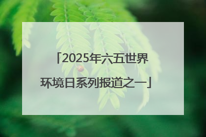 2025年六五世界环境日系列报道之一