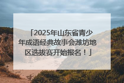 2025年山东省青少年成语经典故事会潍坊地区选拔赛开始报名！