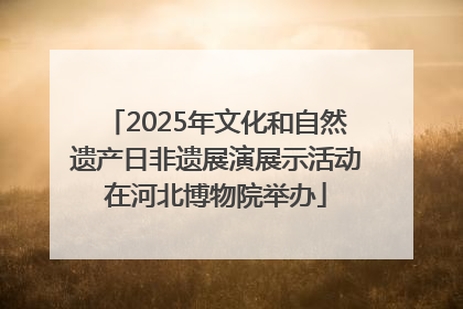 2025年文化和自然遗产日非遗展演展示活动在河北博物院举办