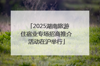 2025湖南旅游住宿业专场招商推介活动在沪举行