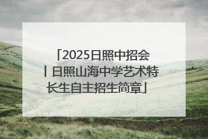 2025日照中招会丨日照山海中学艺术特长生自主招生简章