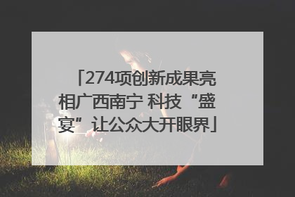 274项创新成果亮相广西南宁 科技“盛宴”让公众大开眼界