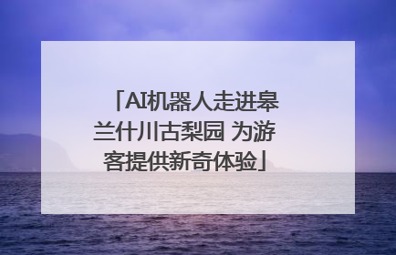 AI机器人走进皋兰什川古梨园 为游客提供新奇体验