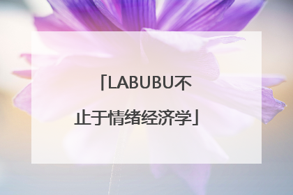 LABUBU不止于情绪经济学