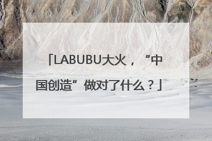 LABUBU大火，“中国创造”做对了什么？